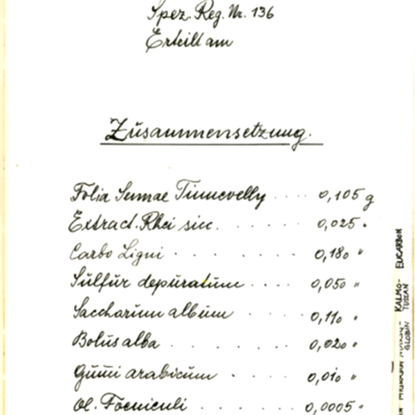 Eucarbon History - registration form 1950